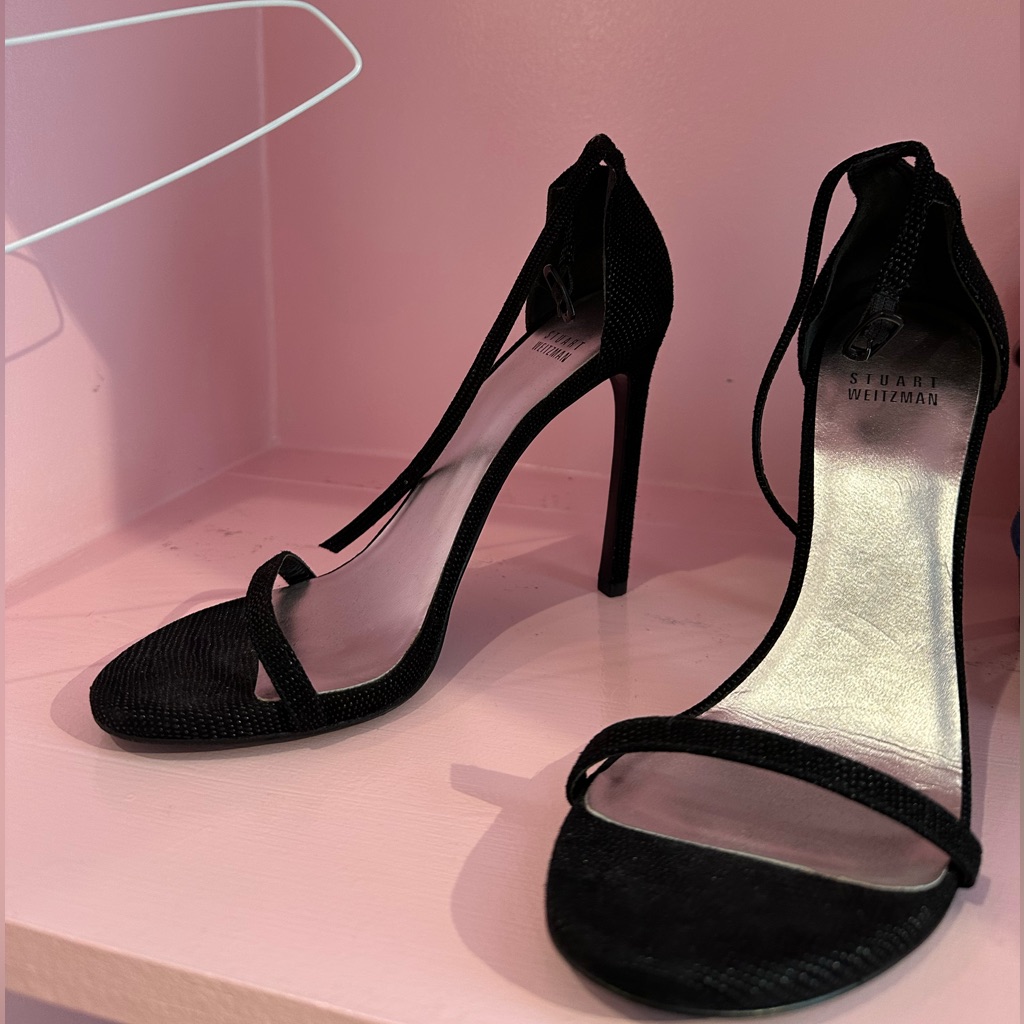Stuart Weitzman Black Heels Size 8 Worn Once